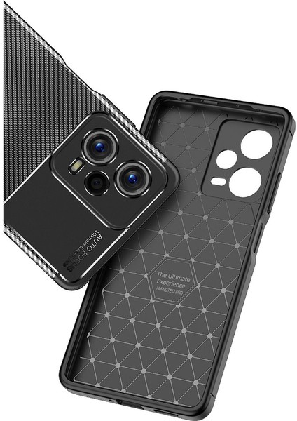 Xiaomi Redmi Note 12 5g Kılıf Focus Karbon Silikon - Siyah Glstd