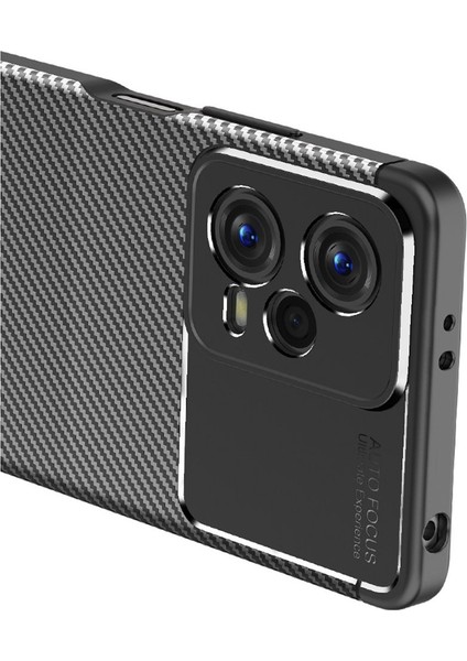Xiaomi Redmi Note 12 5g Kılıf Focus Karbon Silikon - Siyah Glstd