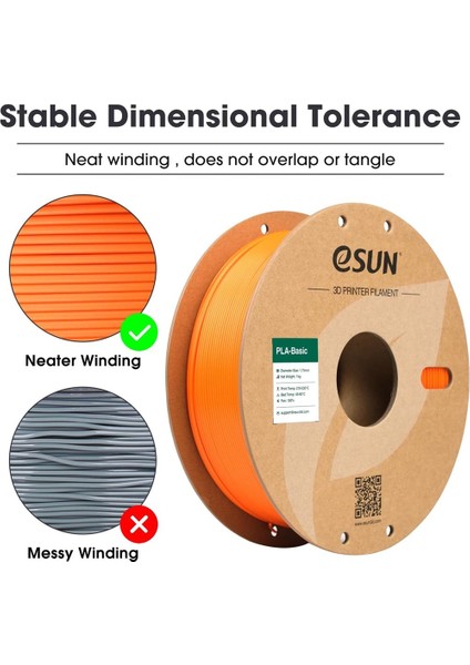 Basic Pla Turuncu Filament 1,75MM 1 kg