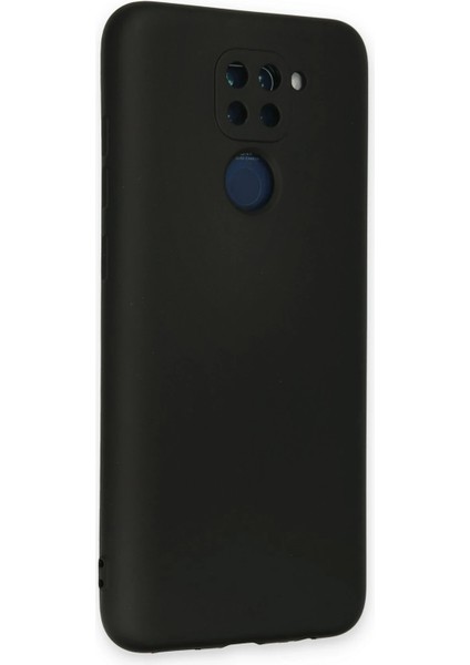 Xiaomi Redmi Note 9 Kılıf Nano Içi Kadife Silikon - Siyah Glstd