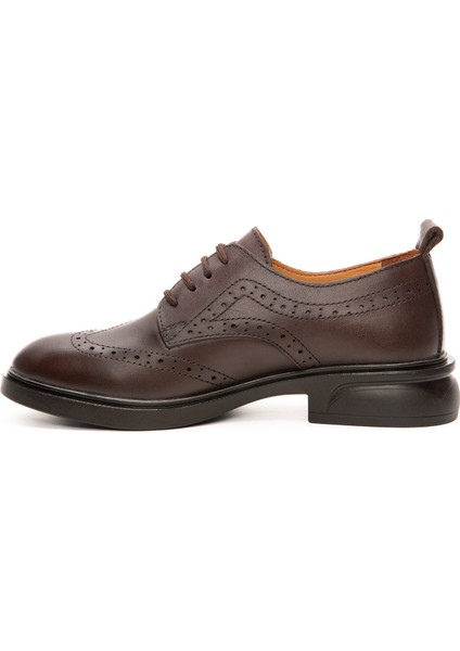 Hakiki Deri Bağcıklı Kadın Oxford Ayakkabı fiyatları