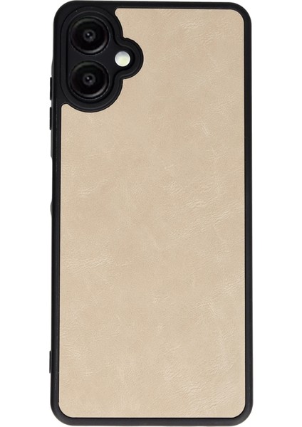 Samsung Galaxy A06 Kılıf Aras Deri Kapak - Pudra Glstd