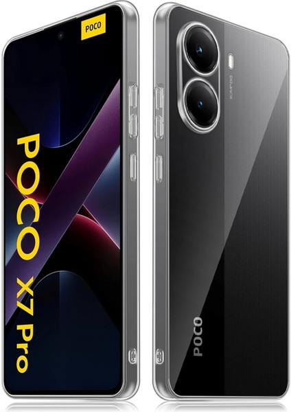 Xiaomi Poco X7 Pro Kılıf Lüx Şeffaf Silikon Glstd