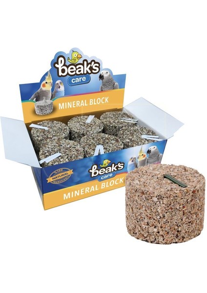 Beaks Papağan ve Paraket Mineral Bloğu Küçük Boy 4,5x2,5 cm