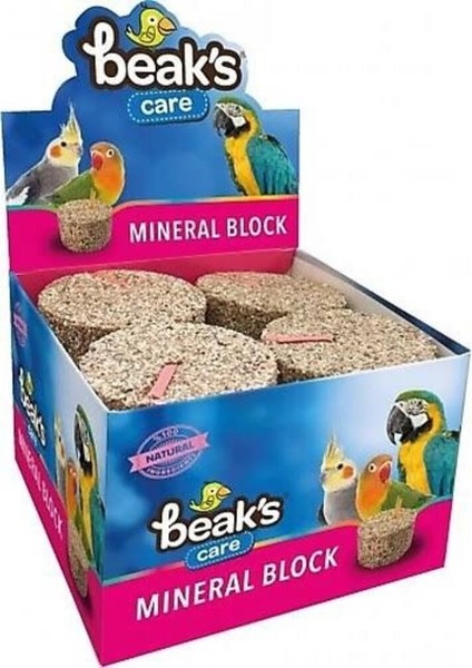 Beaks Papağan ve Paraket Mineral Bloğu Büyük Boy 6,5x4 cm