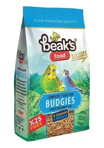 Beaks Muhabbet Kuşu Yemi 800 + 200 Gr.