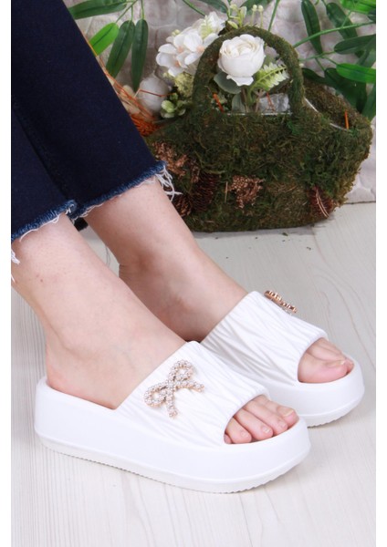 E462 Günlük Plaj Deniz Havuz Terliği Hafif Rahat Esnek Kadın Terlik