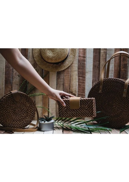 Sonia Rattan Crossbody Bag El Yapımı Hasır El&omuz Çantası