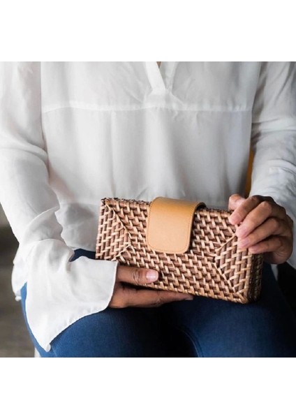 Sonia Rattan Crossbody Bag El Yapımı Hasır El&omuz Çantası