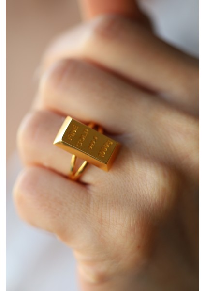 14 Ayar Altın Külçe Altın Yüzük