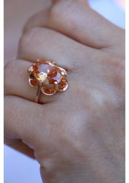 14 Ayar Altın Zultanit Taşlı Yüzük modelleri