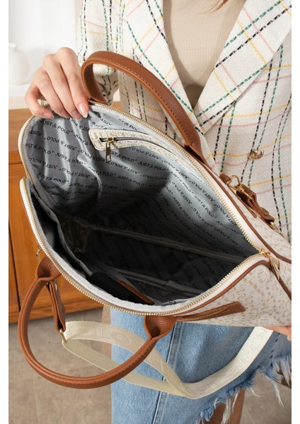 Kadın Baskılı Evrak ve Laptop Çantası fiyatları