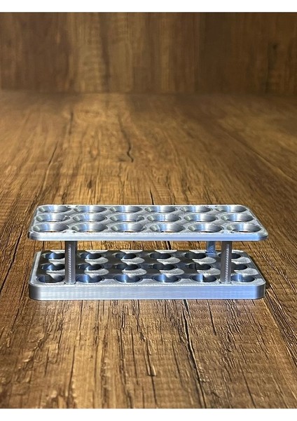 18'li Eppendorf Tüpü Standı (Gümüş)