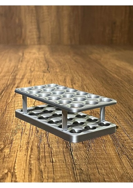 18'li Eppendorf Tüpü Standı (Gümüş)