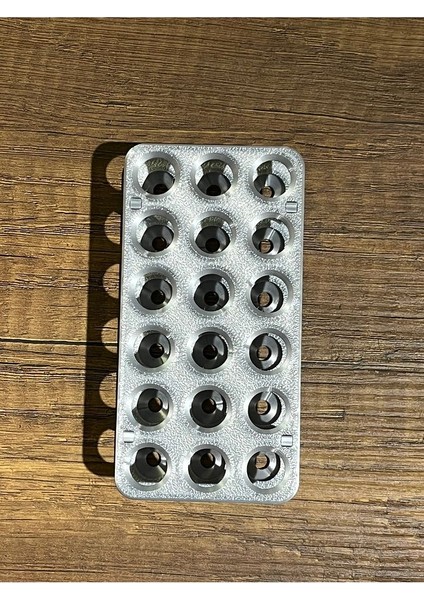 18'li Eppendorf Tüpü Standı (Gümüş)