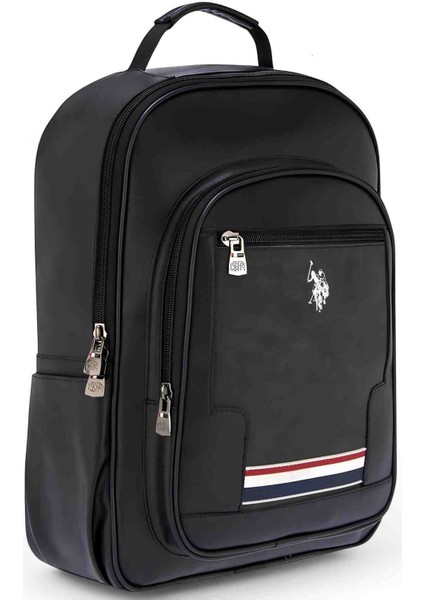 U.s. Polo Assn. Vegan Deri Laptop Bölmeli Sırt Çantası ve Omuz Askılı Çapraz Çanta - Siyah fiyatları