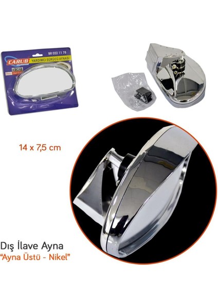 Yardımcı Sürücü Aynası Krom BR0221178 fiyatları