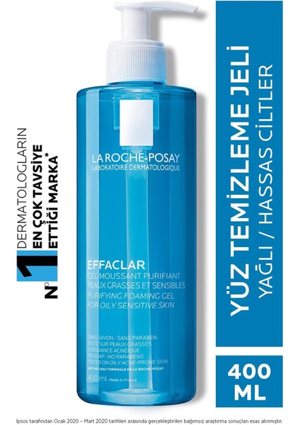 La Roche Posay Anthelios Uvmune 400 Invisible Fluid SPF50+ 50 ml + La Roche Posay Lipikar Gel Lavant 400 ml