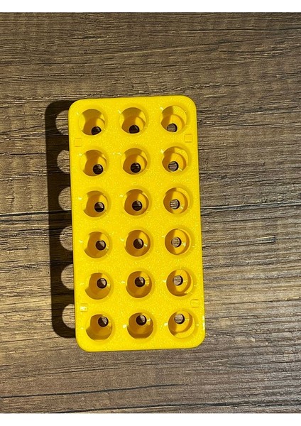 18'li Eppendorf Tüpü Standı (Sarı)