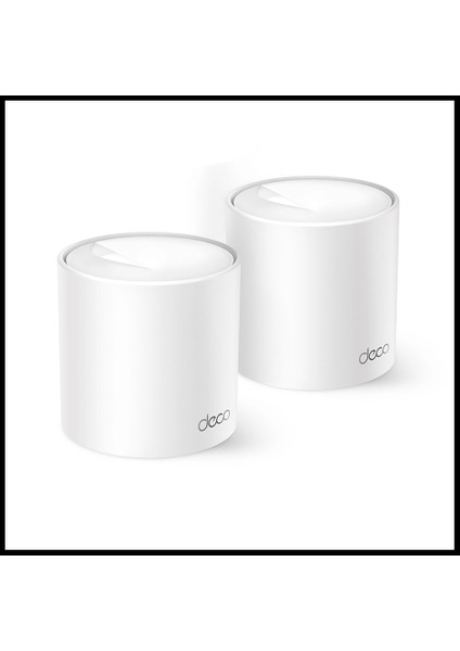Tp-Lınk DECO-X10, AX1500, Ikili Mesh, 130-1201MBPS Dual Band, Wifi6, 2port Gigabit Lan, 360M2 Kapsama Alanı, Router, Geniş Alan Internet Ağı Sağlayıcısı