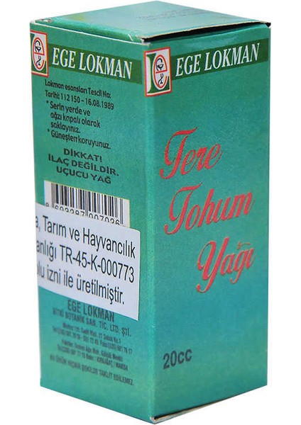 Tere Tohumu Yağı 20 cc