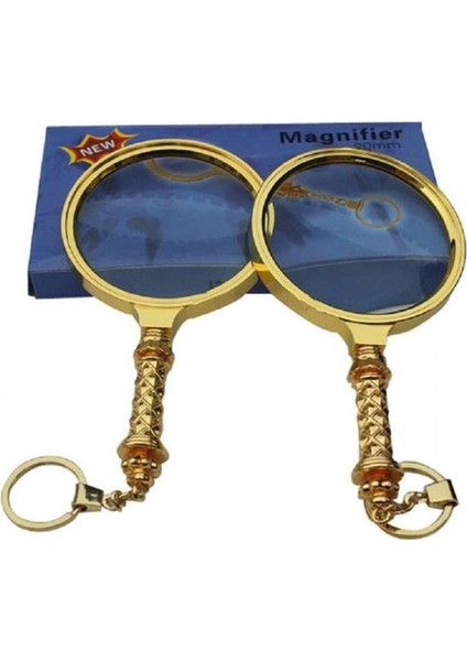 X90MM Tüm Metal Altın Renkli Hediye Büyüteç Optik Lensler ile Çinko Alaşım Metal Çerçeve fiyatları