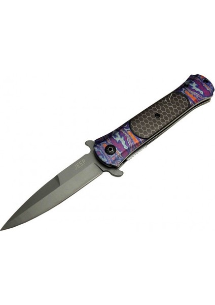 Çakı Mor 22 cm Yarı Otomatik