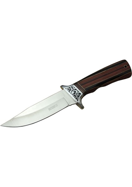 A058-1 Kamp Bıçağı 26,5 cm - Ahşap Sap, Kılıflı