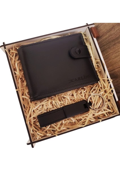 Cüzdan Anahtarlık Ahşap Kutulu Set fiyatları