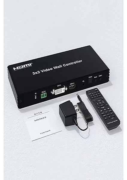 3x3 HDMI Vıdeo Wall Controller Duvar Panel Vıdeo 9 Ekran Genişletici Kontrol Cihazı fırsatları