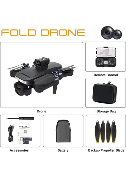 U2 Pros 4K Fpv Kameralı Drone – Gps, Optik Akış, Kaçınma Sensörlü, Fırçasız Rc Uçak