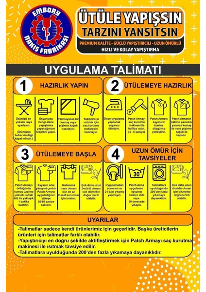 Ütü ile Yapışan Arma Yama, Siyah Pusulalı Yama (2 Adet) Ütüyle Yapışan Nakış Dokuma Aplike Patch