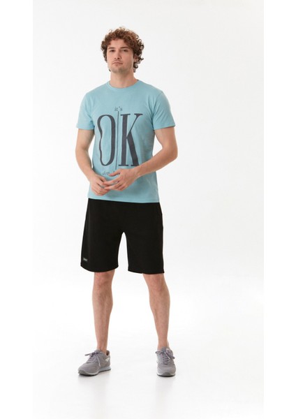 It`s Ok Baskılı Bisiklet Yaka Tişört modelleri