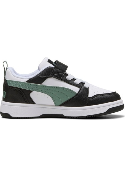 Siyah - Yeşil Erkek Çocuk Yürüyüş Ayakkabısı 39741920-Puma Rebound V6 Lo Ac+ Ps