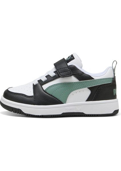 Siyah - Yeşil Erkek Çocuk Yürüyüş Ayakkabısı 39741920-Puma Rebound V6 Lo Ac+ Ps