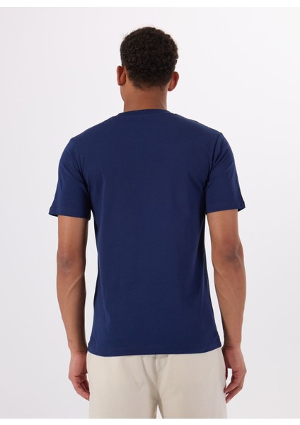 Bisiklet Yaka Lacivert Erkek T-Shirt 12288525_JCOTONAL Tee Ss Crew Neck