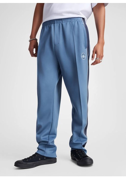 10027328.480 Retro Track Pants Mavi Lastikli Bel Regular Fit Düz Erkek Eşofman Altı