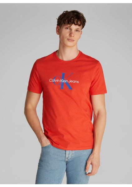 Kırmızı Erkek T-Shirt LV040EM286TNC Ss Hero Monologo 30S