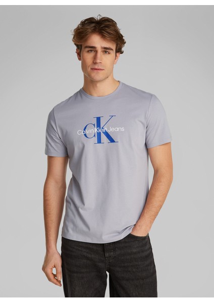 Açık Gri Erkek T-Shirt LV040EM286G71 Ss Hero Monologo 30S