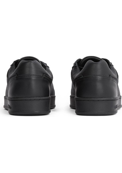 Siyah Erkek Sneaker Low Top Lace Up Eyelet Jaq Mono