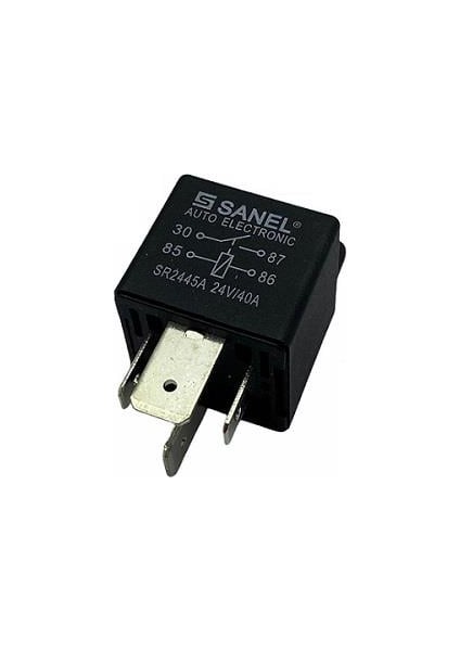 24V RÖLE 4 UÇLU 40 A (70 A TİPİ) (2 UÇ KÜÇÜK / 2 UÇ BÜYÜK) (6.3 MM / 9.5 MM) (30-85-86-87)