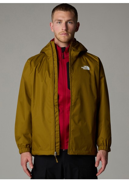 NF00A8AZ0VO1-M Quest Jacket - Eu Kırmızı Kapüşon Yaka Regular Fit Düz Erkek Yağmurluk