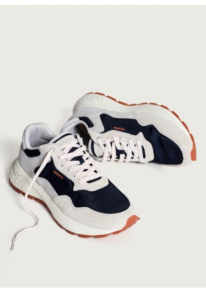 Sneaker, 43, Gri - Lacivert