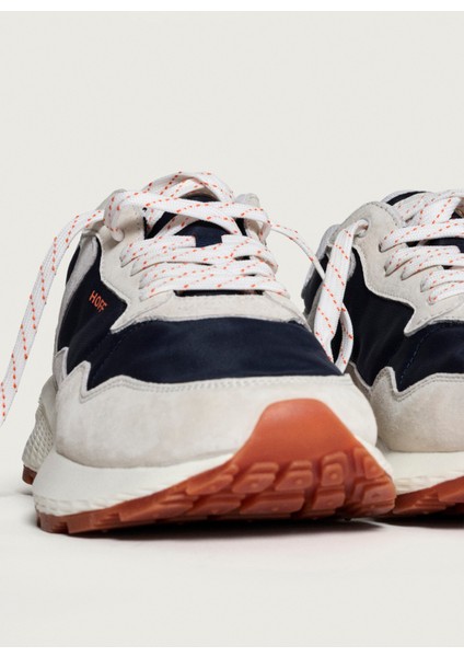 Sneaker, 43, Gri - Lacivert