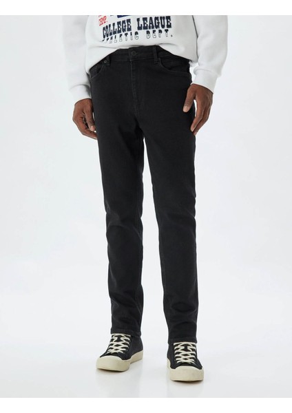 Siyah Erkek Jean Pantolon 6WAM40065ND modelleri