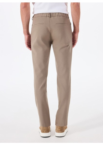 Normal Bel Normal Paça Standart Vizon Erkek Pantolon BBFW24MPT017
