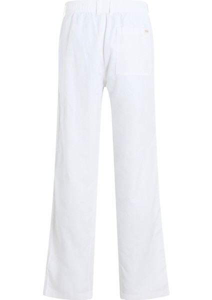 Normal Bel Regular Fit Beyaz Erkek Chino Pantolon J30J327288YAF Lınen Pant fiyatları