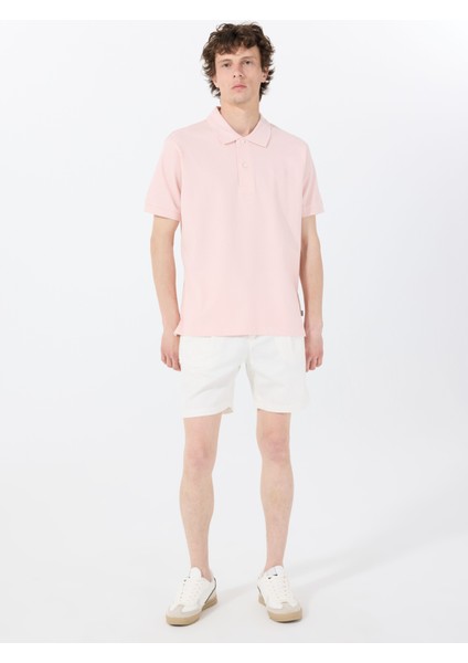 Desenli Pembe Erkek Polo T-Shirt M4BP29KCJV1G6R4 Gj Ss Embro Logo fiyatları