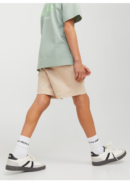 Lastikli Bel Normal Krem Erkek Çocuk Şort 12275013 modelleri