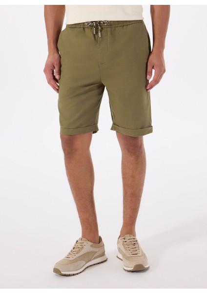 Slim Fit Yeşil Erkek Şort M5GD55WH4EAG896 Axel Short Co Lın modelleri